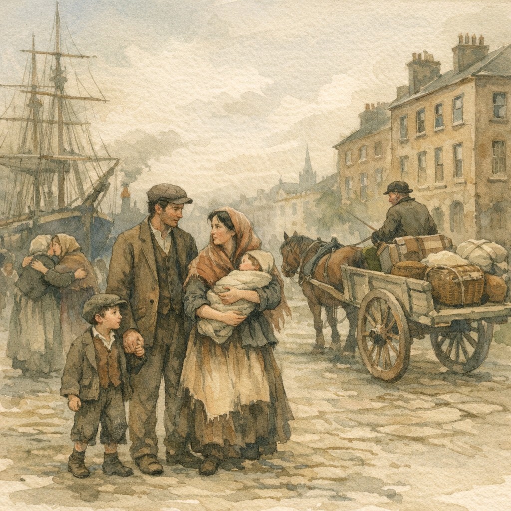 Irish emigration from Dublin in the 1880s