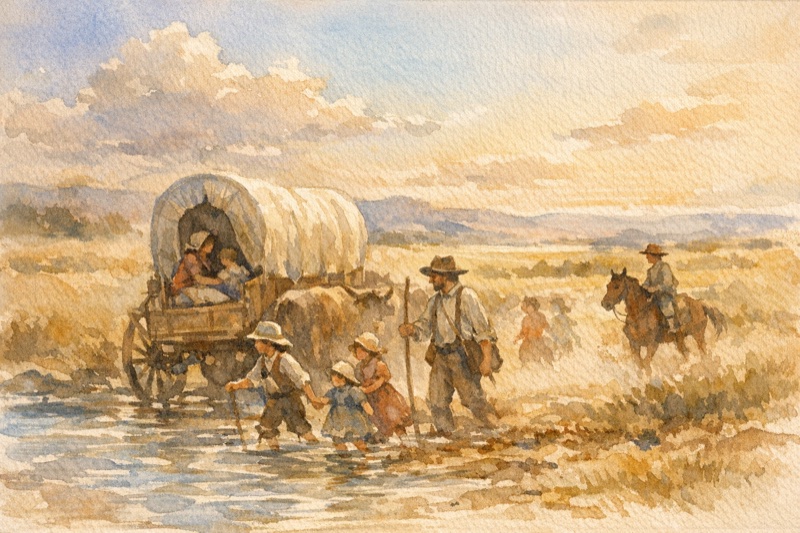 The Mowery family's westward migration to Texas