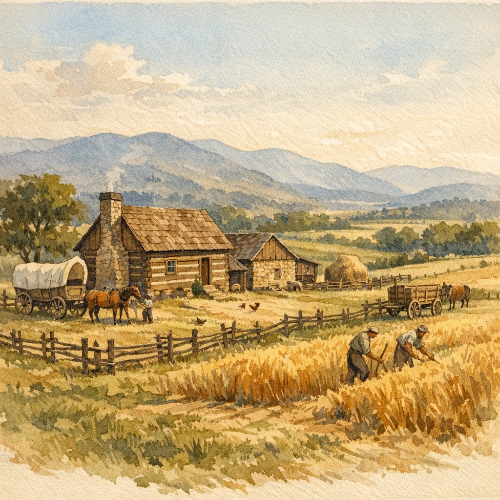 Pennsylvania German farmstead in the Shenandoah Valley